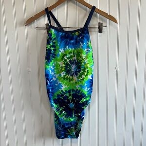 Vibrant Tie-Dye Swimsuit Speedo Endurance one piece